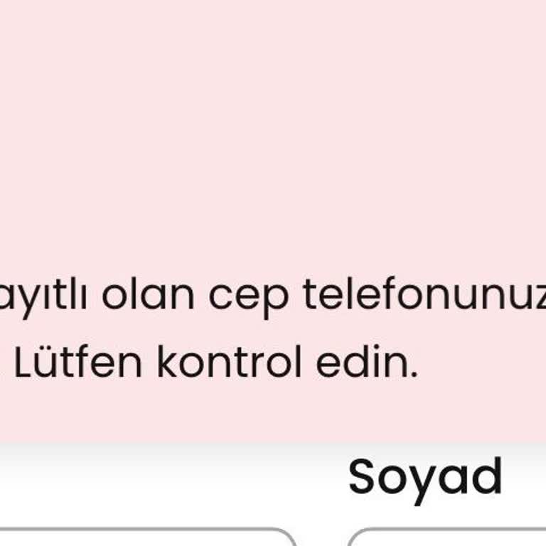 Telefon Numaram Tanınmıyor Ve Giriş Yapamıyorum