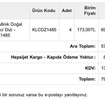 Kolyeucum.com Küçük Kolye ve İade Talebimin İhmal Edilmesi