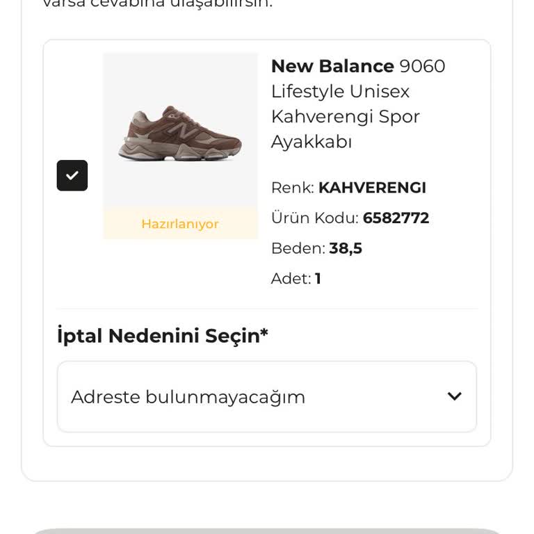 Faturasının Kesildiği Ayakkabı İptal Edildi, Stok Açılmadığı İçin Mağdur Oldum