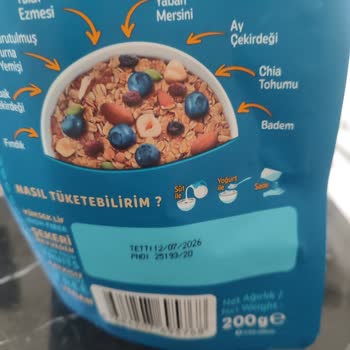 Kurtlanmış Granola Ürünü Hijyen Endişesi Ve Değişim Talebi