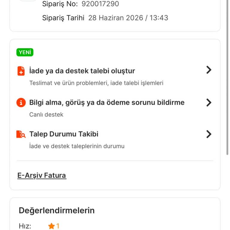 Teslim Edildi Görünen Siparişim Gelmedi Ve Ücret İadesi Alınmadı
