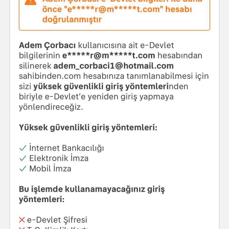 Sahibinden Hesabım Başka Kullanıcıya Bağlandı Kimlik Doğrulaması Yapamıyorum