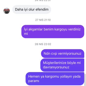 Satıcı Ürün Göndermedi Ve 450 TL İadesi Talep Ediliyor