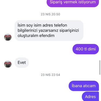 Satıcı Ürün Göndermedi Ve 450 TL İadesi Talep Ediliyor