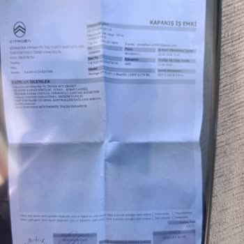 Motor Arızası Ve 27 Gün Servis Süresi Nedeniyle Citroen Berlingo İçin Tazminat Talebi
