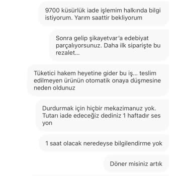 Teslim Edilmemiş Ürün İçin 9.700 TL’lik İade Talebi Ve Param Güvende Güvencesine Güven Kaybı