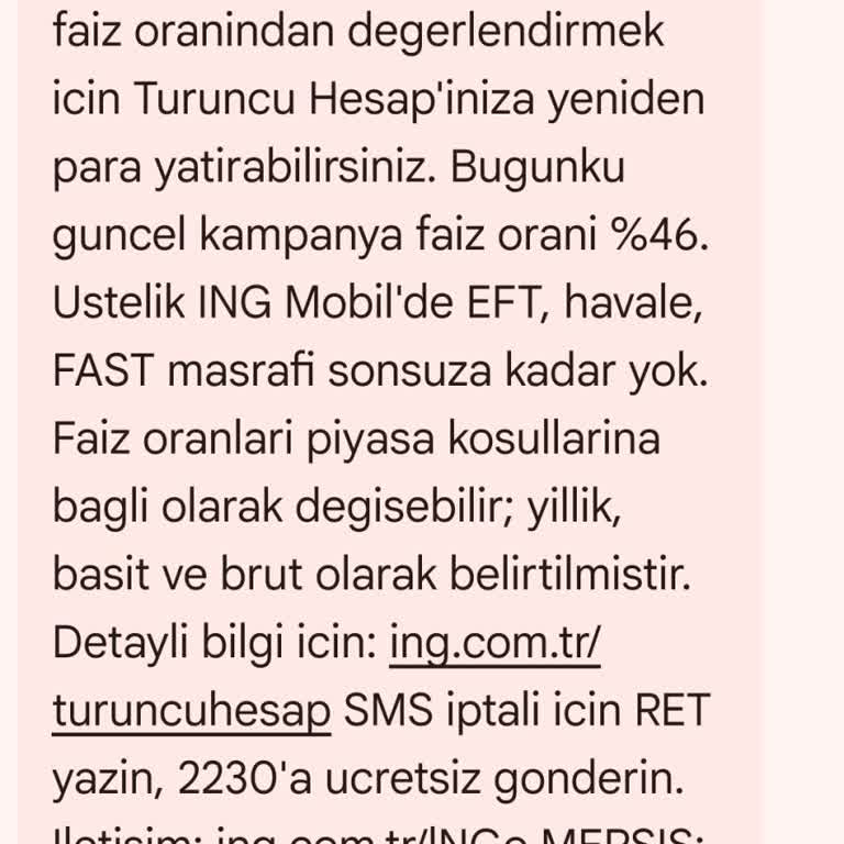 NG Bank Turuncu Hesapta %46 Faiz Sözünün Yerine Getirilmemesi Ve Müşteri Hizmetlerine Ulaşılamaması