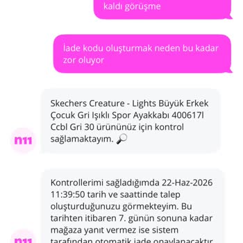 Ayıplı Skechers Ayakkabı Ve N11 İle Pointspor İade Sürecinde Yaşanan Uzun Gecikme Ve Mağduriyet