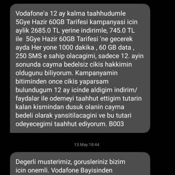Vodafone’da Sosyal Destek İndirimi Olmasına Rağmen Haksız Fatura Kesildi