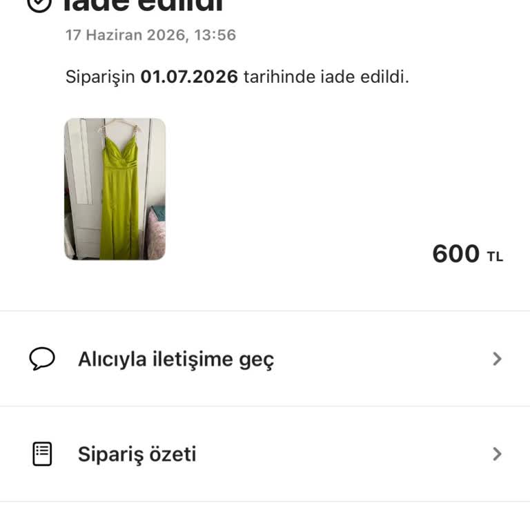 Ürün Teslim Edilmeden İptal Edildi Ve PTT’de Kayboldu