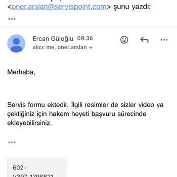 Garanti Servisinde Temizlik Yapılmadı Ve Ücretli Parça Teklifi Sunuldu