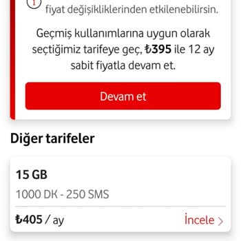 20 Yıllık Sadakatime Karşı Fahiş Tarife Teklifi