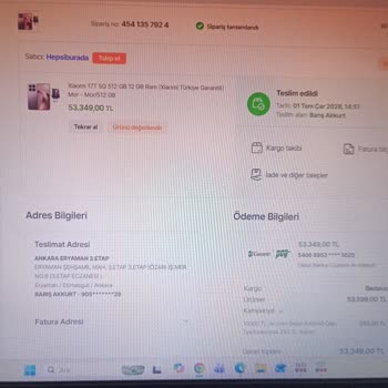 Hepsiburada'dan Gelen Siparişte Tablet Hediyesi Eksik