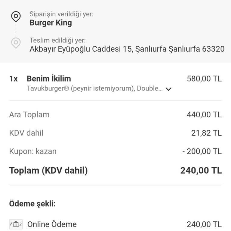 Açıklamasız Sipariş İptali Ve Kupon Kaybı