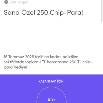 Kampanya Şartları Çelişiyor: 1 TL Alışverişe 250 Chip-Para, 5.000 TL Gerekiyor
