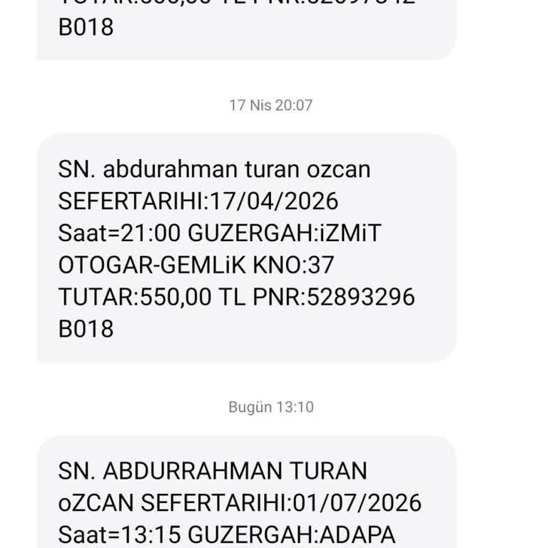 Yanlış Bilet Kesimi Ve Personelin Umursamaz Tutumu Nedeniyle Gemlik Yolculuğunda Mağduriyet