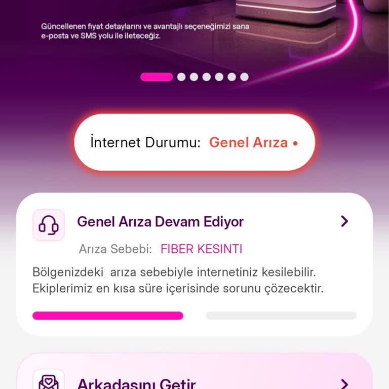 Altyapı Çalışması Nedeniyle İnternet Kesildi Müşteri Temsilcisi Yok Tam Fatura Alıyorum
