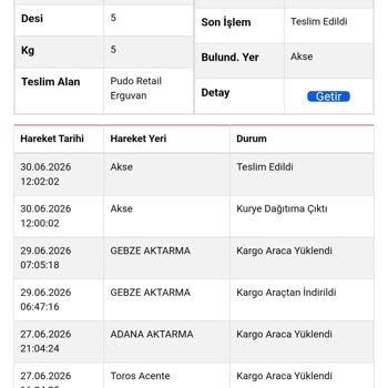 İade Paketi İçindeki Mayonun Kayıp Olması Ve Sorumluluk Reddi