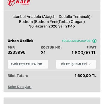 Geciken Otobüs, Zorla İndirilme Ve Kayıp Bavul Nedeniyle Ücret İadesi Talebi