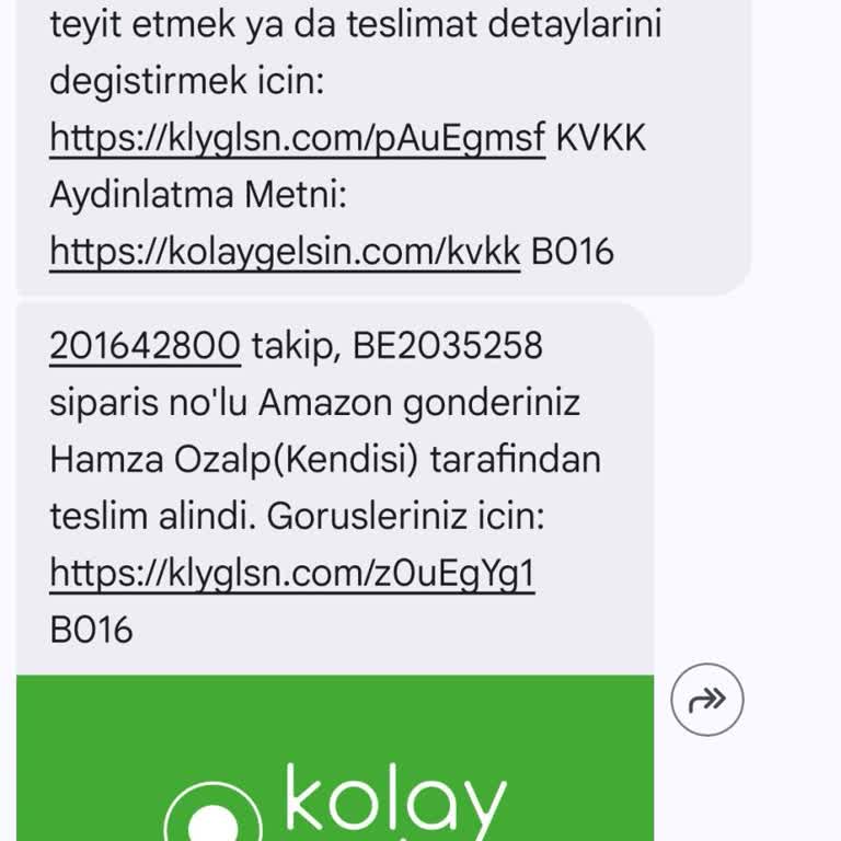 Teslim Edilmediği Bildirilen Siparişin Takibi Ve Yeniden Gönderim Talebi