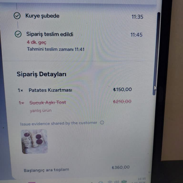 Yemeksepeti'nde Haksız İade Ve Müşteri Hizmetlerinden İlgisizlik
