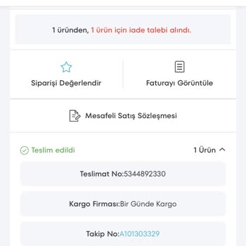 A101 Online Sitesinde İade Talebinin İşlem Görmemesi Ve Müşteri Hizmetlerine Ulaşılamaması