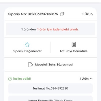 A101 Online Sitesinde İade Talebinin İşlem Görmemesi Ve Müşteri Hizmetlerine Ulaşılamaması