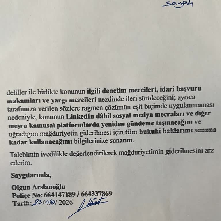 Türkiye Hayat Emeklilik Poliçelerimde Uzun Süre Bekletilmesi Ve Hakkaniyetli Çözüm Talebi