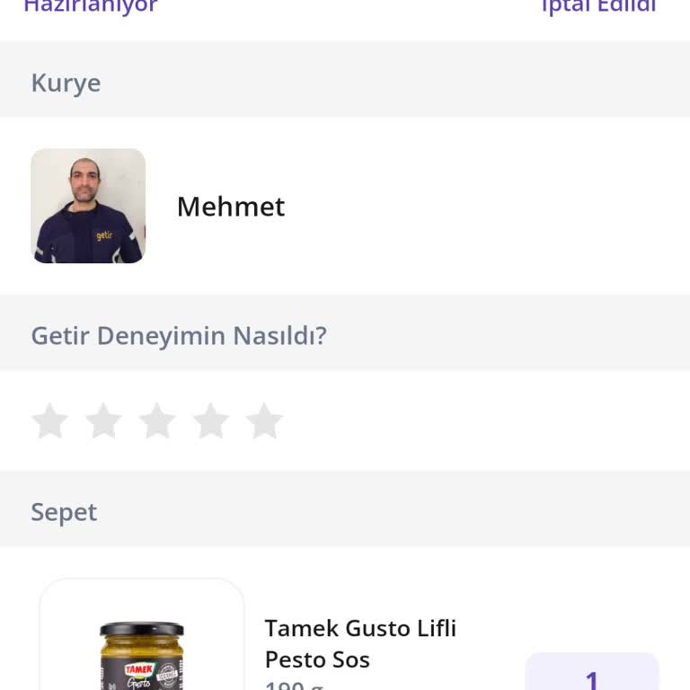 Kurye Keyfi Sipariş İptali Ve İlgisiz Müşteri Temsilcisi