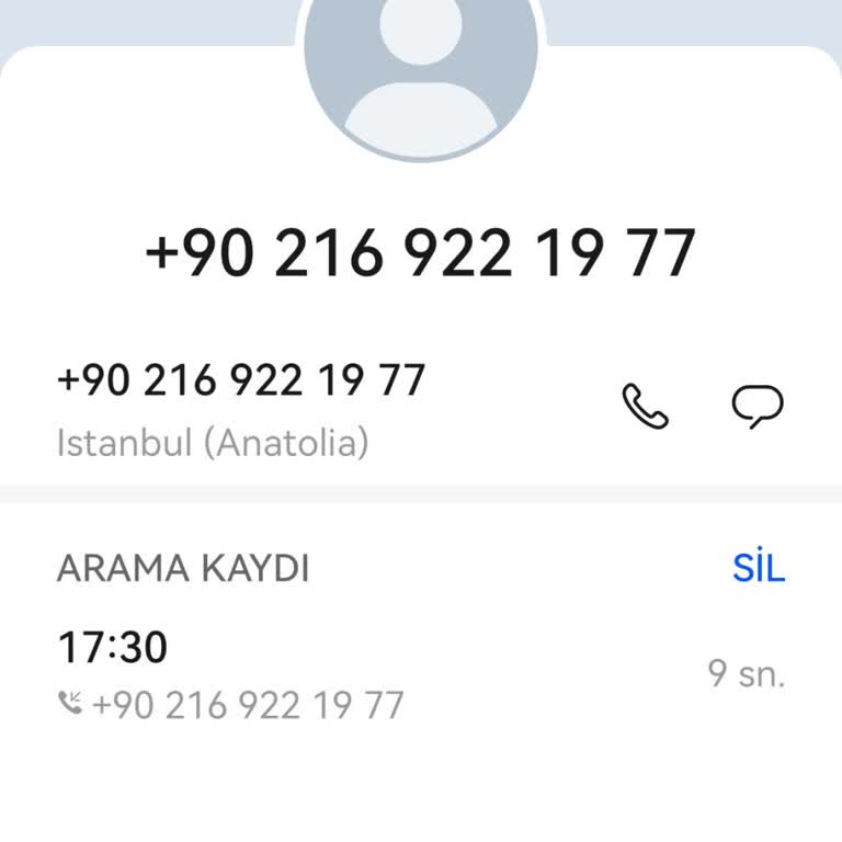 Vodafone Numaralı Şüpheli Aramaya İlişkin Kayıt Talebi