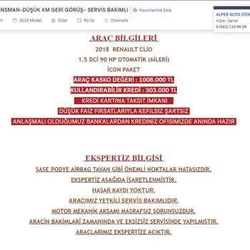 Yanıltıcı Araç İlanı Ve Sorumluluk Reddi Şikayeti