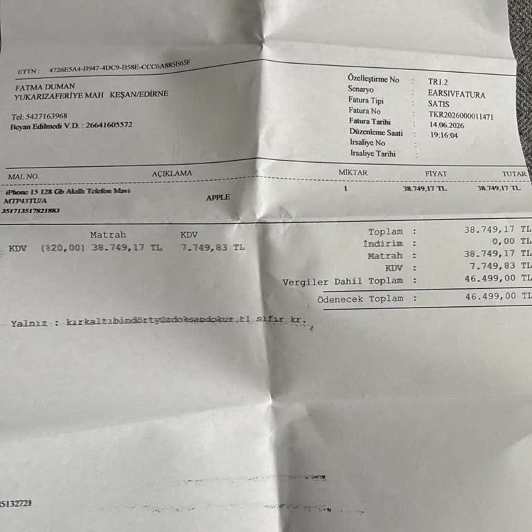 Kampanya Anlaşması İhlali Ve 5 Bin TL Ek Ücret Talebi