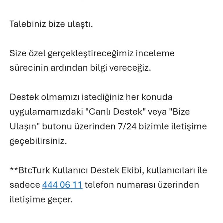 BTCTURK Hesabım Bloke, 12.340 TL Parama Erişemiyorum