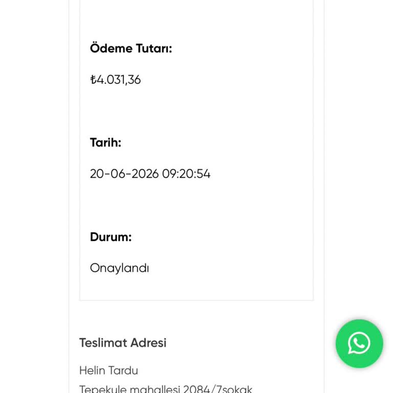 Ödeme Alındı Ama Sipariş Durumu Bilgisi Ve İletişim Yok