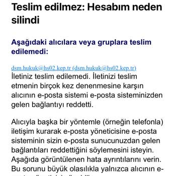 İzinsiz Hesap Kapatma Ve Çözüm Bulunamayan Müşteri Desteği