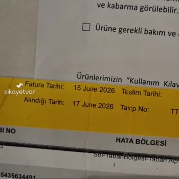 Greyder'den Sorunlu Ayakkabının Bana Geri Gönderilmesi