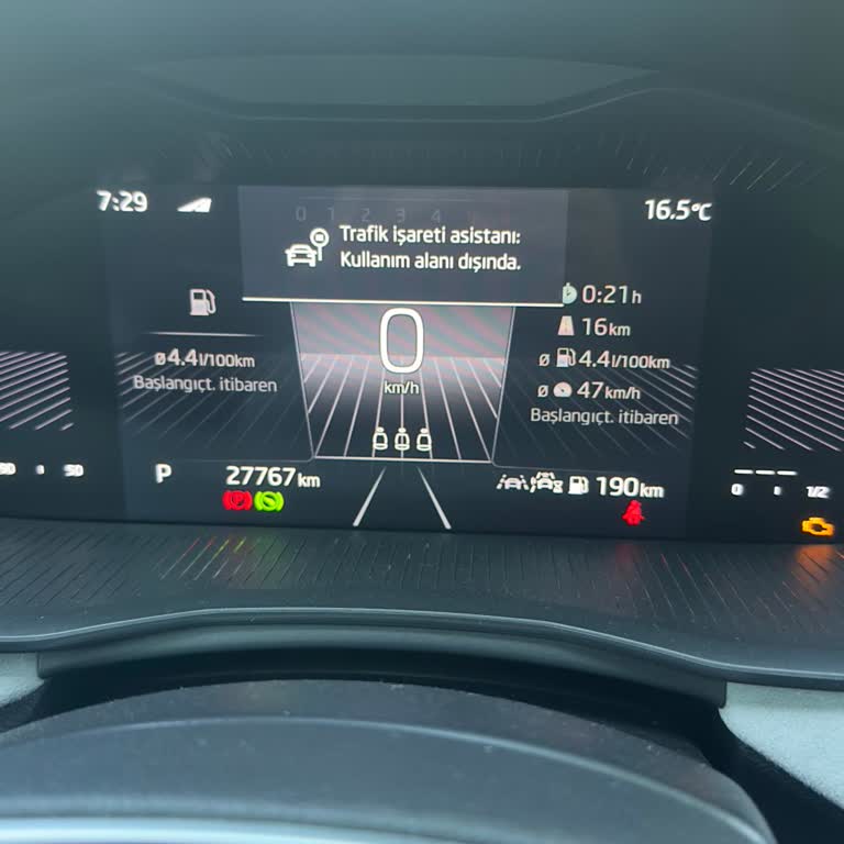 Skoda Scala’da Trafik İşareti Tanıma Özelliği Çalışmıyor