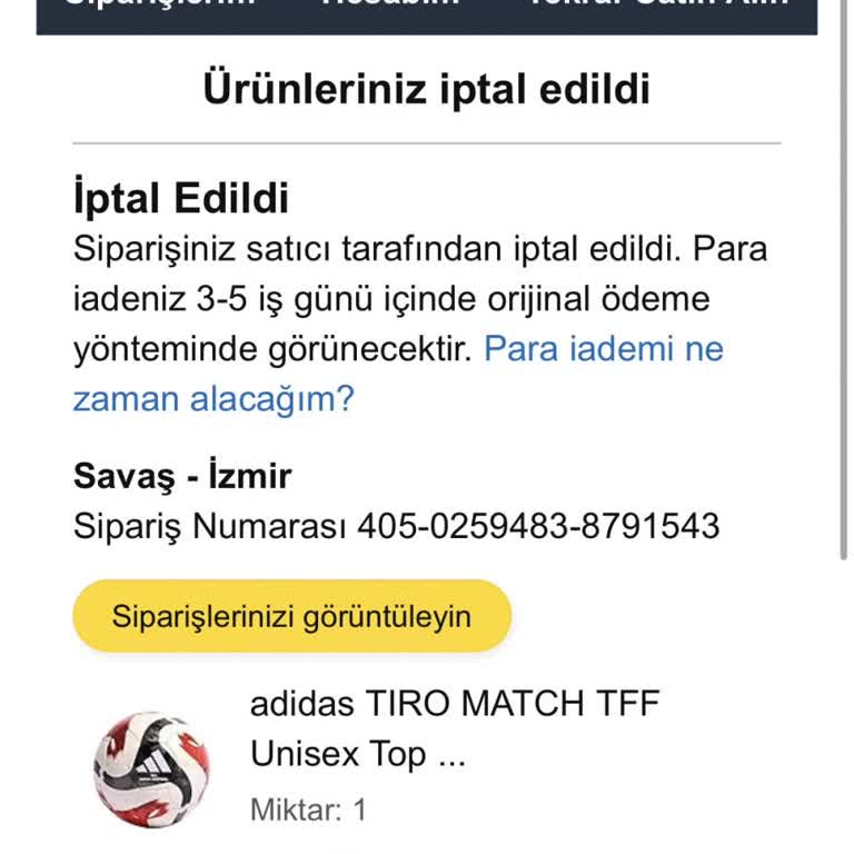 Satıcı Tarafından Haksız Sipariş İptali Ve Ürünün Daha Yüksek Fiyatla Yeniden Satışı