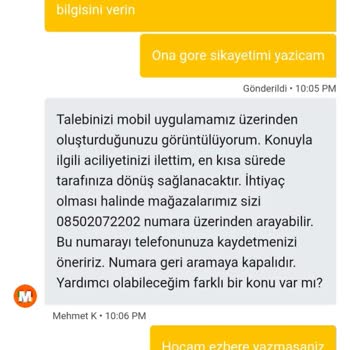 Yanlış Sipariş Gönderildi Müşteri Hizmetinden Çözüm Sunulmadı