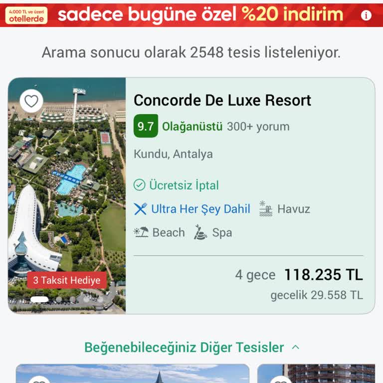 Concorde De Luxe Resort Bebek Misafir Eklenemediği Ve Fiyat Farkı Nedeniyle Rezervasyon Sorunu