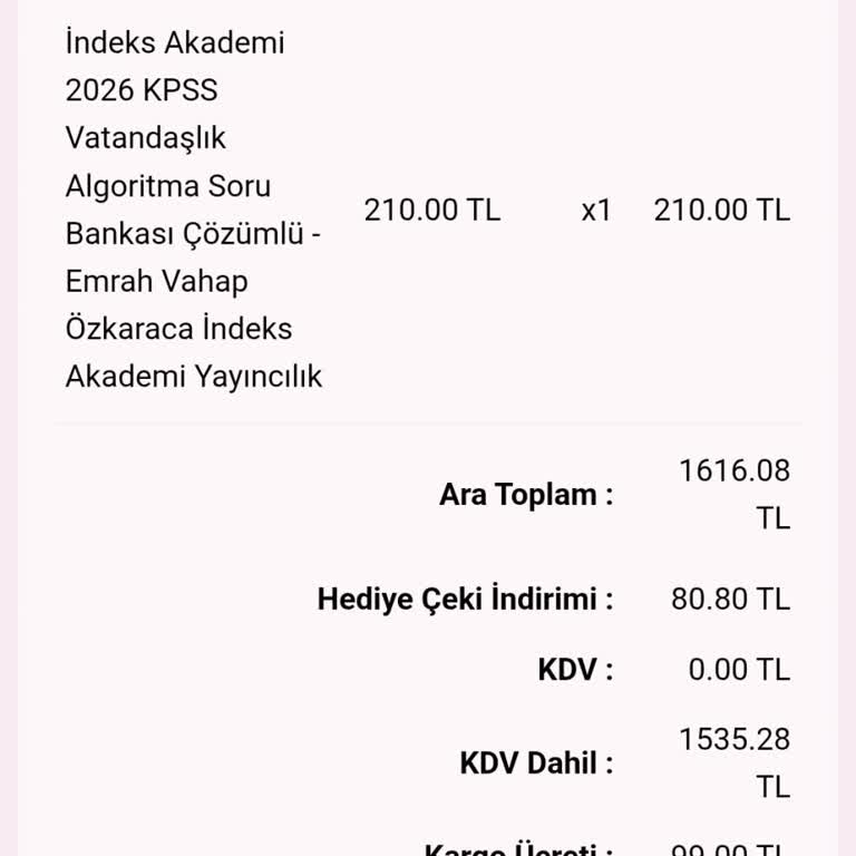 Ödenen Hızlı Kargo Ücretine Rağmen Kitaplar Kargoya Verilmedi