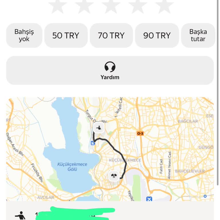 Yandex Go Sürücüsü Bilinçli Olarak Rotayı Uzatarak Fazla Ücret Talep Etti