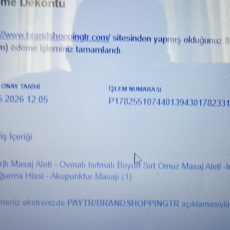 Brandshoppingtr (bst) Pos Alley Şarjlı Masaj Aleti Şikayeti
