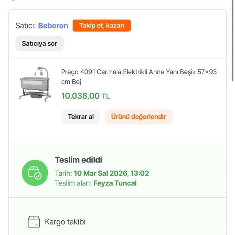 Elektrik Sorunu Yaşayan Prego Beşiği İçin Ücret İadesi Talebi