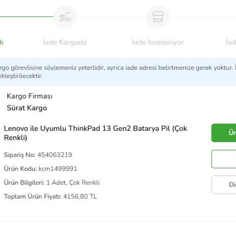 Çiçek Sepeti Yanlış Batarya İadesinde Kargo Reddi Ve Çözüm Yok