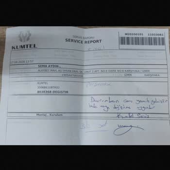 Kumtel Davlumbaz Camı Yamuk Ve Montajda Fayans Çatlamasıyla 7.000 TL Zarar
