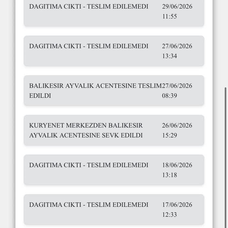Kredi Kartım Teslim Edilmedi Ve Yanıltıcı Bildirimler