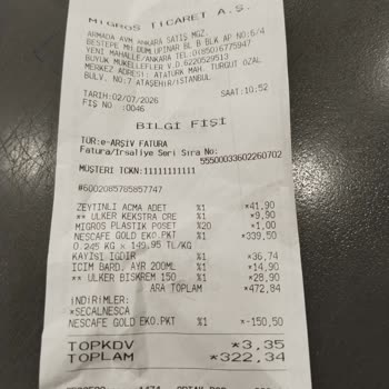 Migros Zeytinli Açmasında Çekirdek Dişimi Kırdı