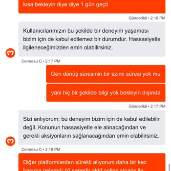 Siparişim Üç Gün Boyunca Gelmedi Ve İade Alamadım