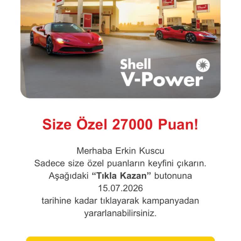 Shell Club Smart Kartımda Kampanya Puanı Yüklenmedi Ve Müşteri Hizmetleri Çözüm Sunmadı